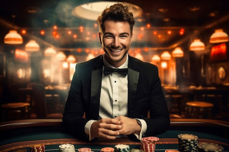 Casino Hold'em live dealer table on qqpalace login with multi-camera setup